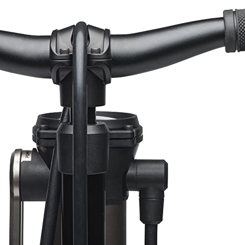 Blackburn Chamber Bike Floor Pump (Tubeless, Grey/Silver)