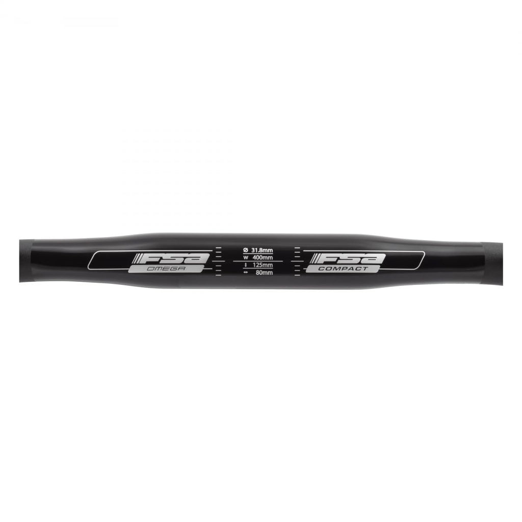 Fsa Omega Compact Road Handlebar (40Cm, Black)