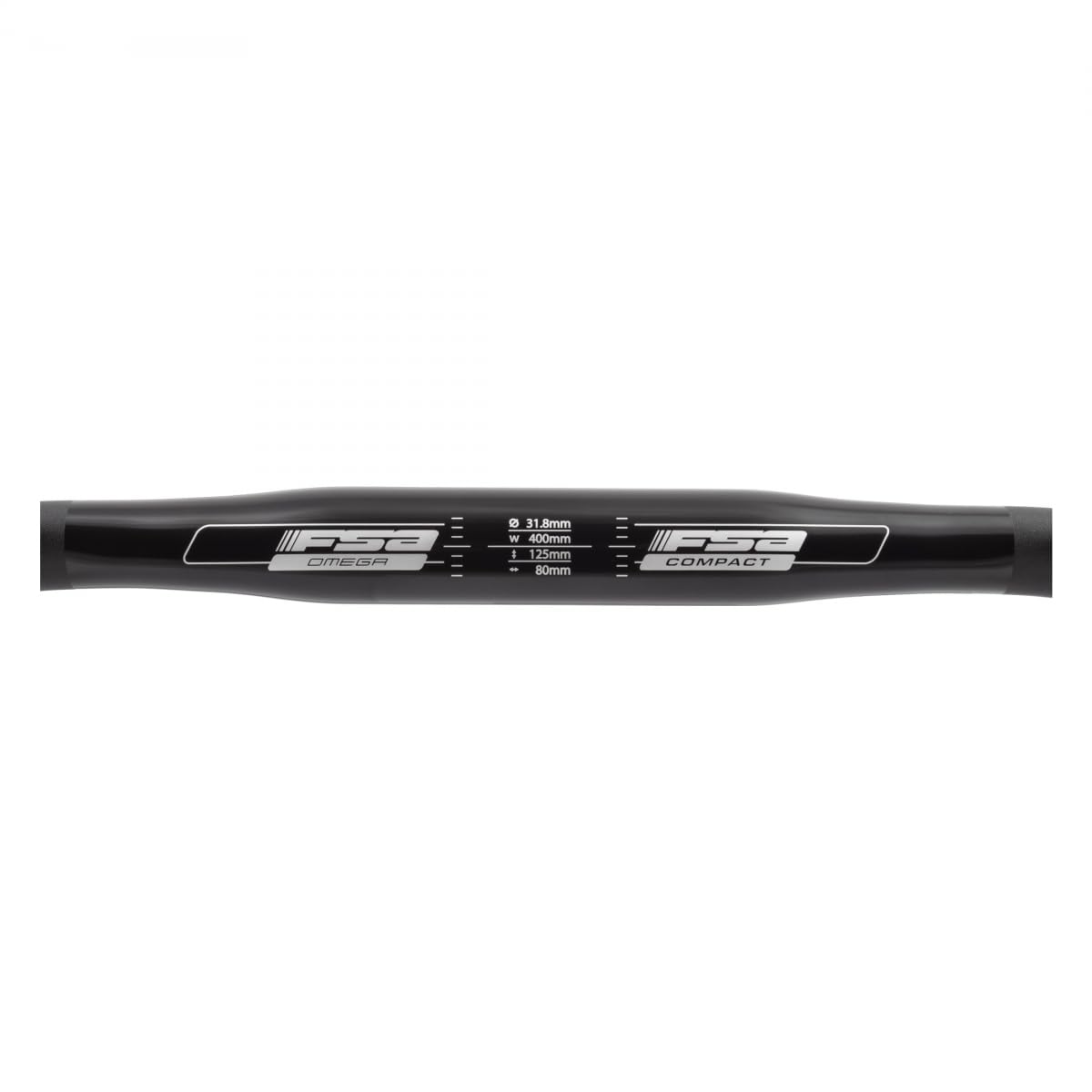 Fsa Omega Compact Road Handlebar (40Cm, Black)