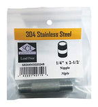 Nipple Ss 1/4'' X 2.5'' (Pack Of 1)