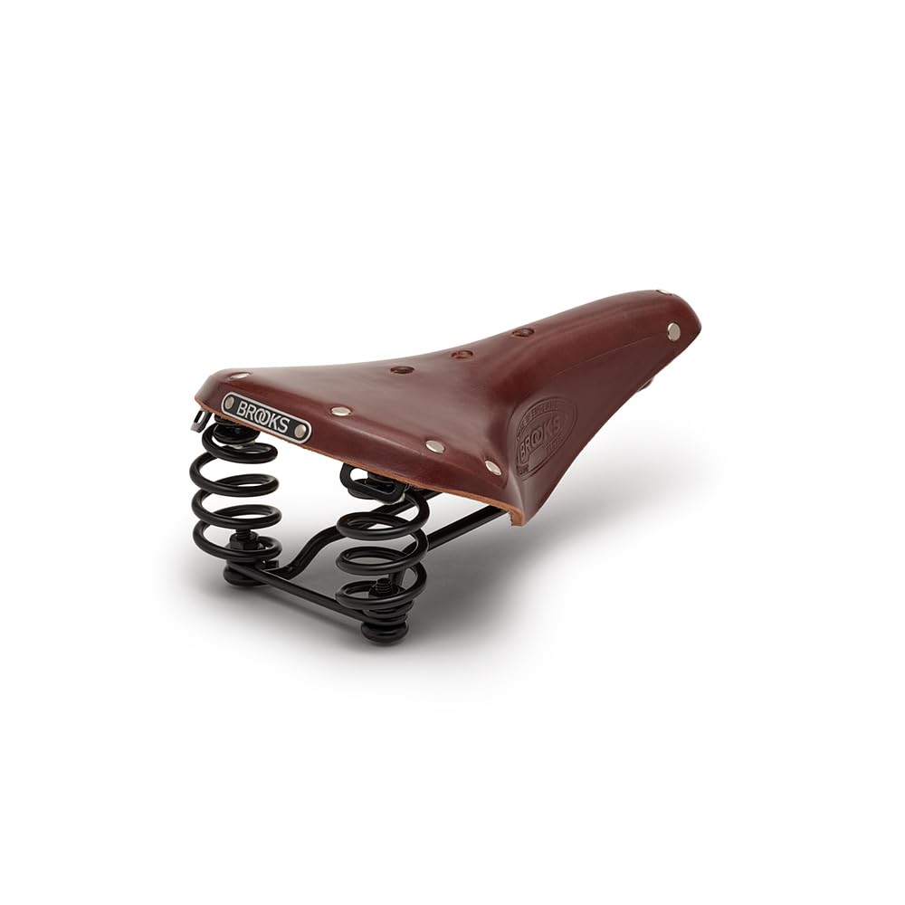 Brooks Saddles Men'S Flyer Bike Saddle, Antique Brown/Black Steel