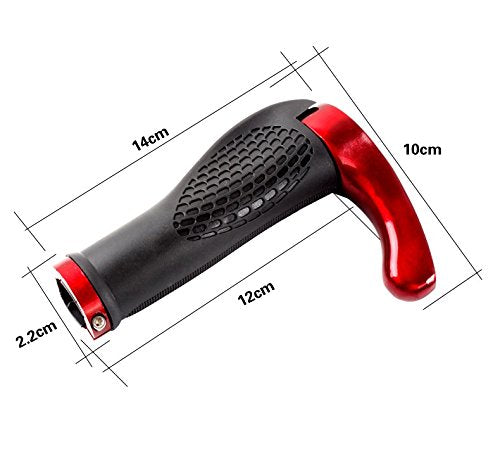 Wiroj Bluesunshine The Comfiest Ergonomic Bicycle Handlebar Rubber Grips With Anti-Slip Contoured Design And Aluminum Alloy Inne