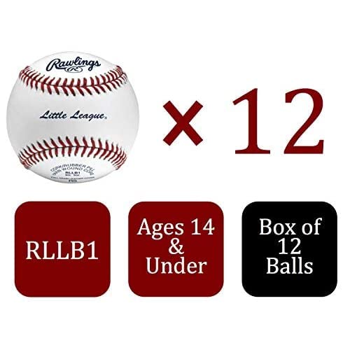 Rawlings  Little League Baseballs  Competition Grade  Rllb1  Youth/14U  12 Count White