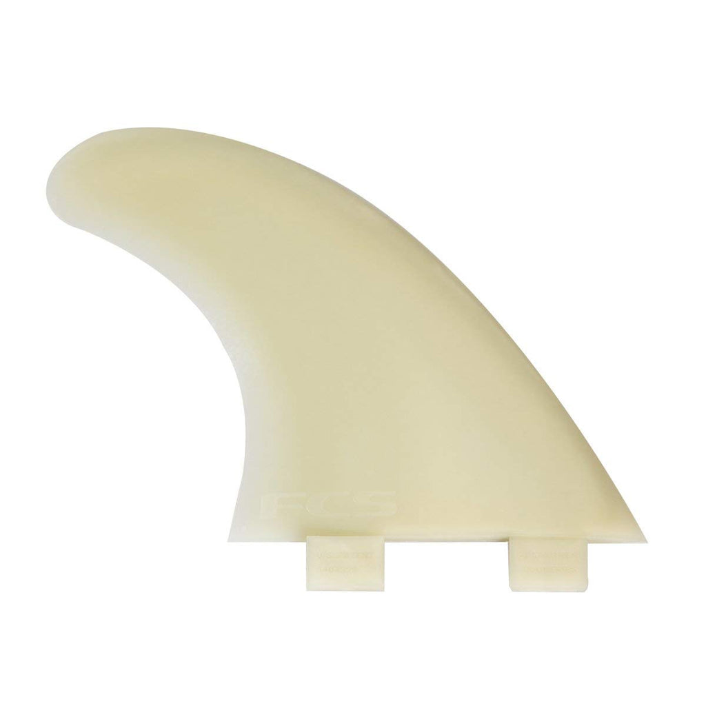 Fcs M3 Natural Glass Flex Tri Set Of Fin Small Small