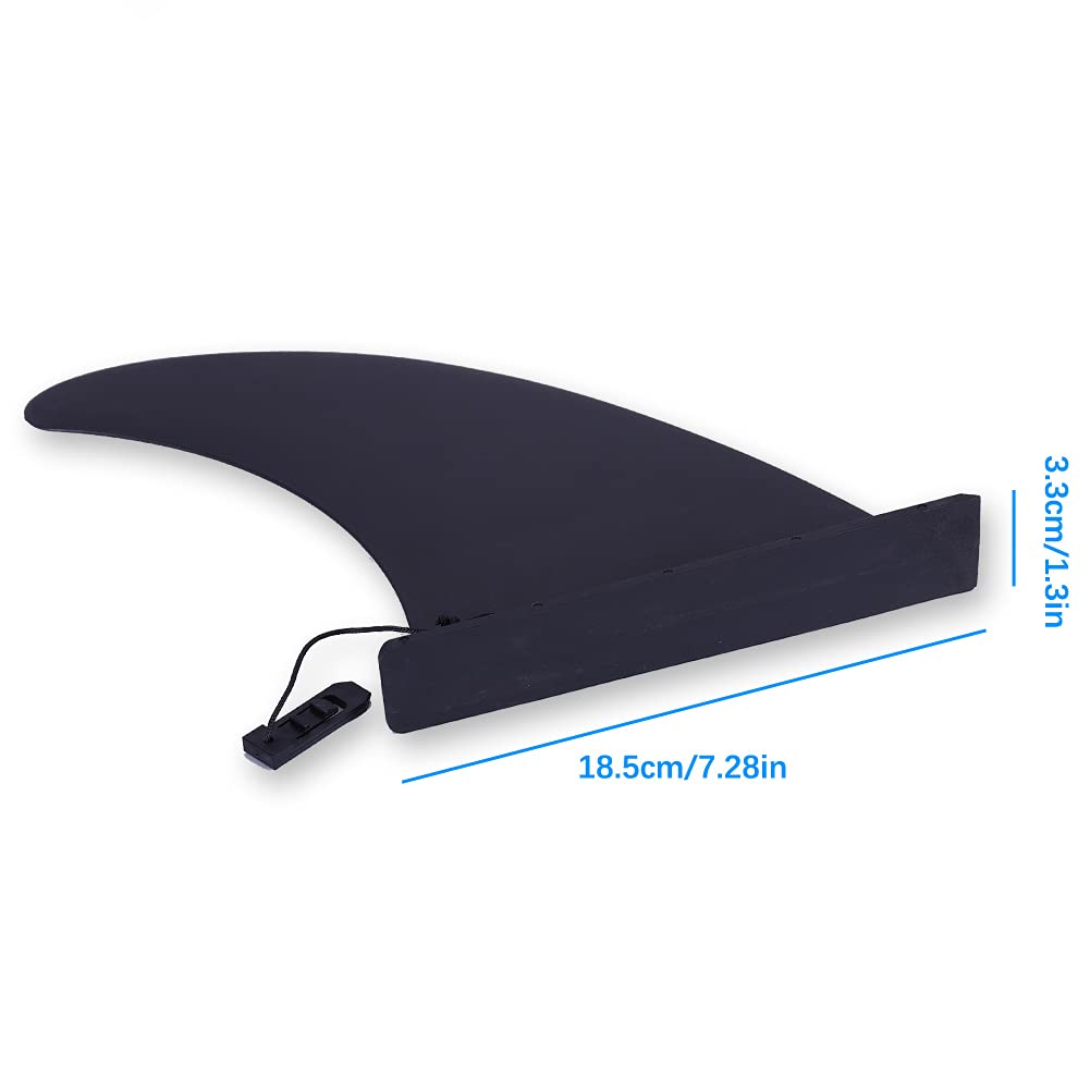 Isup Fins 9'', Paddle Board Center Fin, Slide-In Fin Replacement For Inflatable Paddle Board, Quick Release Sup Fin Universal Ty