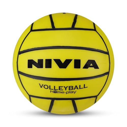 Nivia Homeplay Volleyball For Kids, Training Ball, 18 Panels, Synthetic Leather Rotomolded With Smooth Surface Matt, No Bladder,