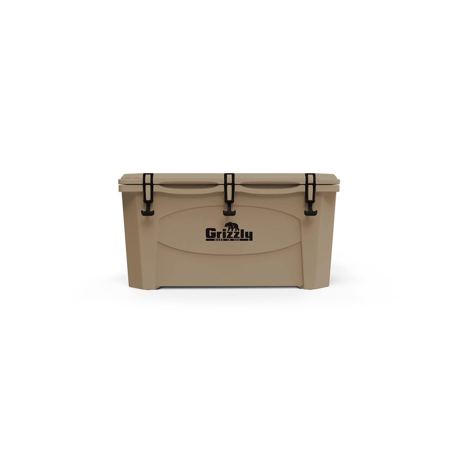 Grizzly 75 Cooler | 75 qt Ice Chest Durable Rotomolded Insulated | Made in USA | Warranty for Life | For Beach Boat Camping Fish