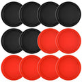 Coopay 12 Pieces Home Air Hockey Pucks 2.5 Inch Heavy Replacement Pucks for Game Tables Equipment Accessories, 12 Grams (Red and