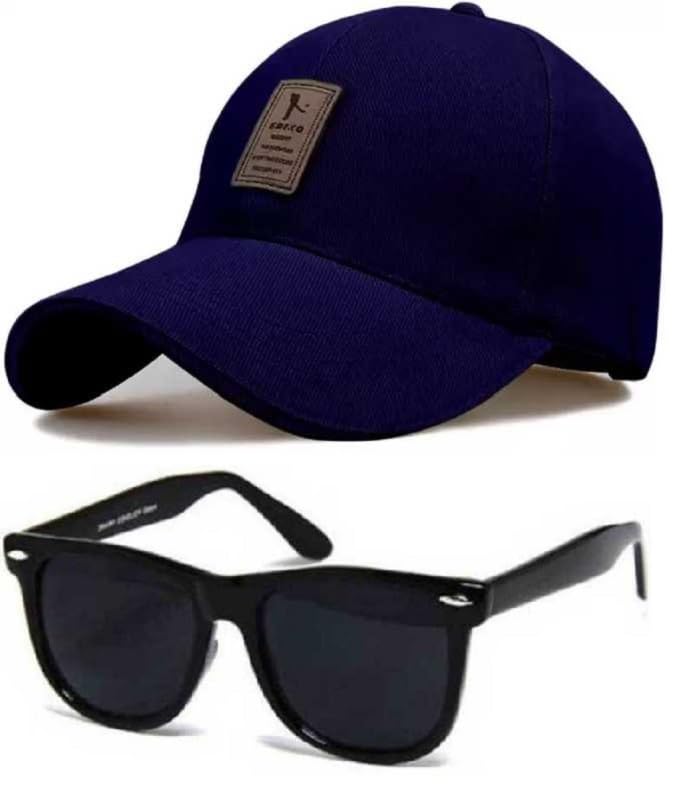 Bynomo Brand Combo Latest Boys/MenS Baseball Adjustable Cap, (Pack Of 2) For Set MenS Gift (2, Blue)