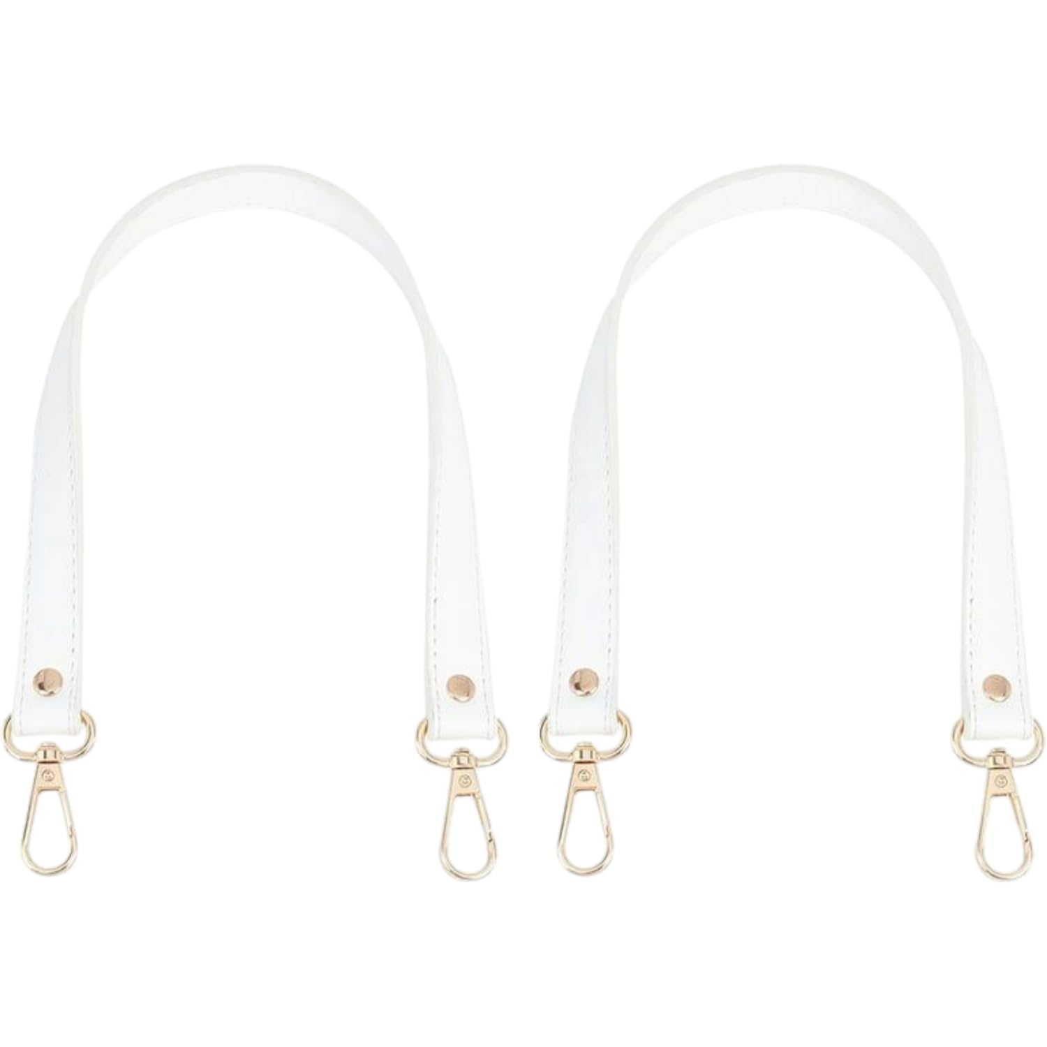 Pu Leather Bag Handles White Color Replacement Strap For All Kind Of Fashionable Hand Bags Shoulder Bags Medium Size Length 19 I