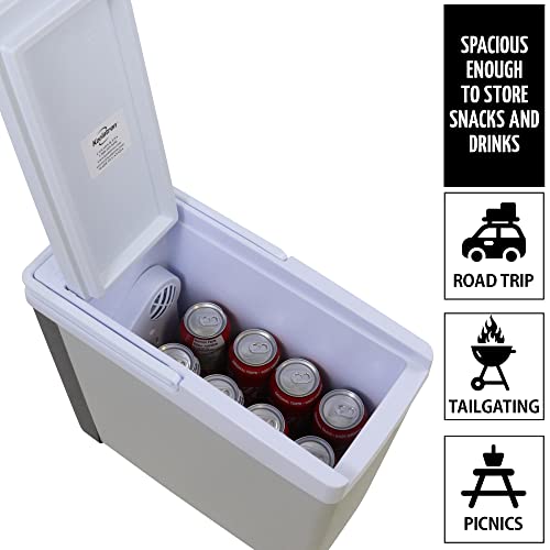 Koolatron Electric Portable Cooler Plug In 12V Car Coolerwarmer, 18 Qt (17 L), No Ice Thermo Electric Portable Fridge For Campin