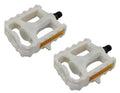 Lowrider M.T.B Pedals 861 1/2'' White. Bike Pedals, Bicycle Pedal, Beach Cruiser, Chopper, Limo, Stretch Bike
