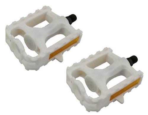 Lowrider M.T.B Pedals 861 1/2'' White. Bike Pedals, Bicycle Pedal, Beach Cruiser, Chopper, Limo, Stretch Bike