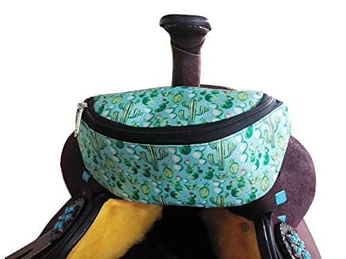Showman Cactus Design Insulated Nylon Saddle Pouch