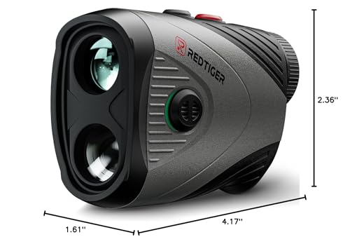 Redtiger Golf/Hunting Rangefinder, 7X Magnification 1200 Yards Laser Range Finder With Slope, Built-In Magnetic Bracket, Flag Po