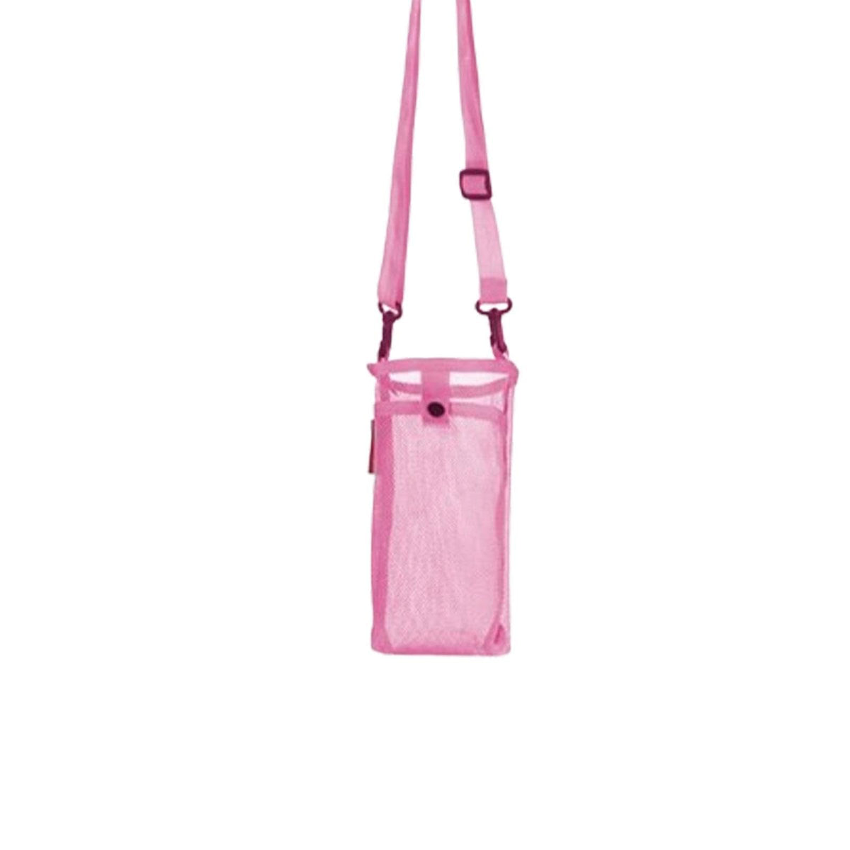 Merishopp Water Bottle Carrier Nylon Mesh Water Bottle Holder For School Sports Travel Pink| Sports Equipment | Outdoor Sports G