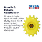 Scuba Choice Scuba Diving Tank Cylinder Valve Knob - Oval Shape, Yellow