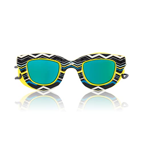Speedo Unisex-Child Swim Goggles Sunny G Ages 3-8, Blazing Yellow/Cobalt