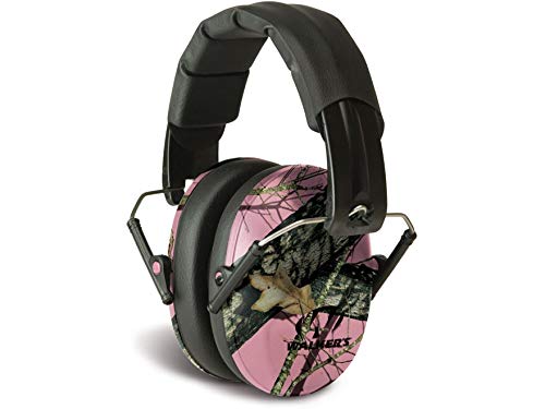Walker'S Pro-Low Profile Folding Earmuffs (Nrr 22Db) Pink Mossy Oak