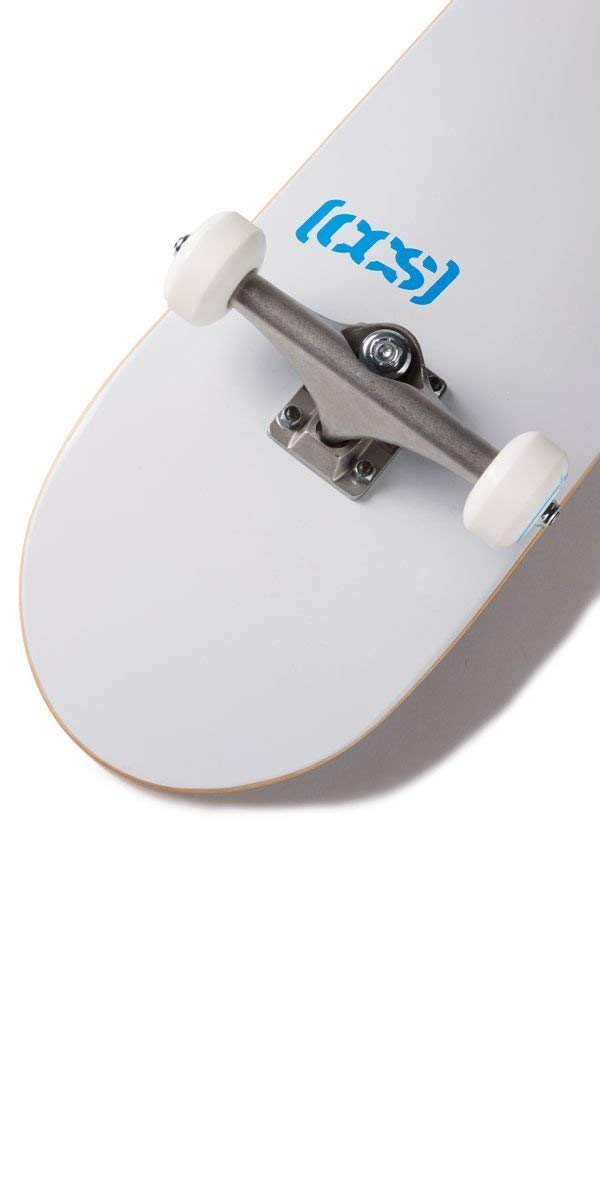 [Ccs] Logo Skateboard Complete White 7.75'' - Maple Wood - Professional Grade - Fully Assembled With Skate Tool And Stickers - A