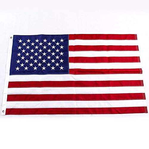 Yafeco U.S. 50 Star Sewn Boat Flag, 16 X 24 Inch Yacht Boat Ensign Nautical Us American Flag Fully With Sewn Stripes, Embroidere