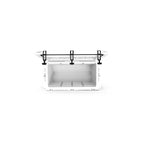 Grizzly 75 Cooler  75 Qt Ice Chest Durable Rotomolded Insulated  Made In Usa  Warranty For Life  For Beach Boat Camping Fishing
