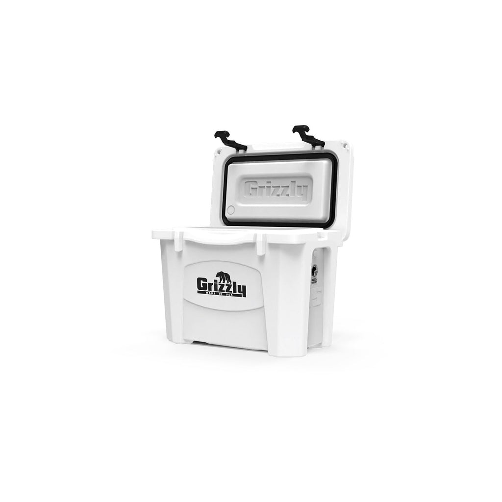 Grizzly 15 Cooler  15 Qt Ice Chest Durable Rotomolded Insulated  Made In Usa  Warranty For Life  For Beach Boat Camping Fishing