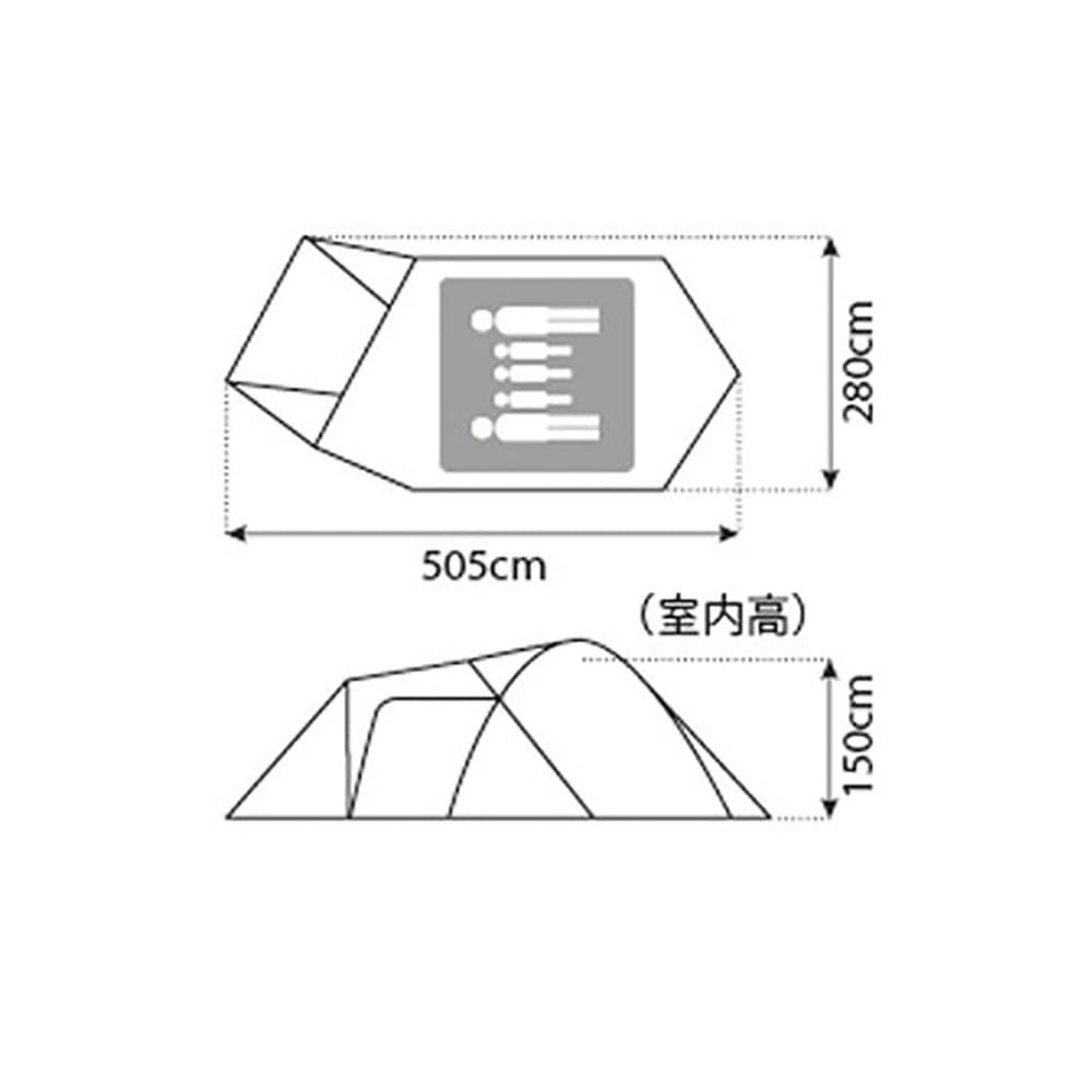 Snow Peak Amenity Dome For 5 Person Camping & Hiking