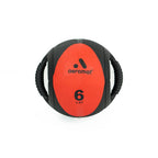 Aeromat Dual Grip Power Medicine Ball, 9Cm/6-Pound, Black/Orange