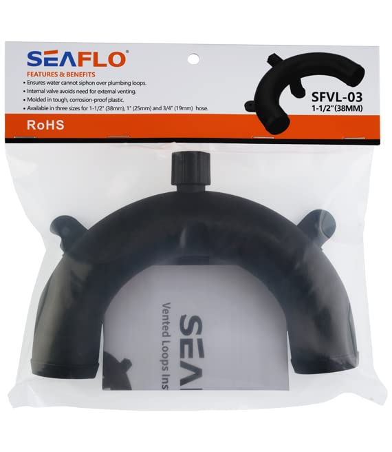 Seaflo Vented Loop Choose Size And Pack Quantity (1-1/2'', 1-Pack)
