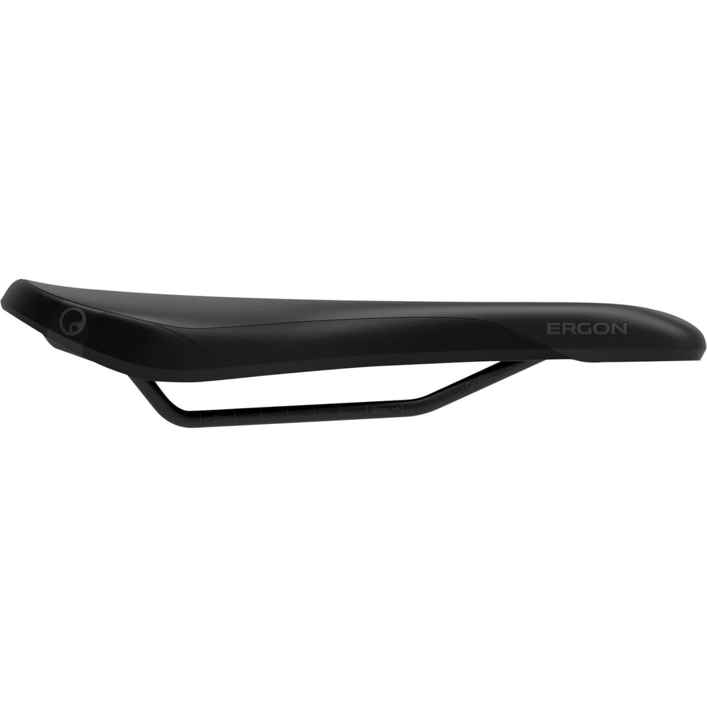 Ergon - Sm Enduro Bicycle Saddle  For Mountain Bikes  Mens  Small/Medium  Stealth Black