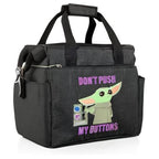 Picnic Time Star Wars Mandalorian Grogu On The Go Lunch Bag, Soft Cooler Lunch Box, Insulated Lunch Bag, (Black)