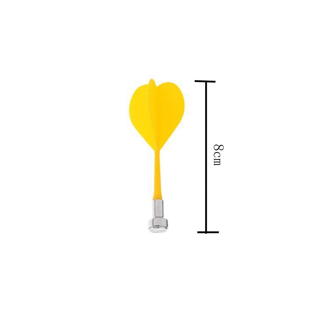 12 Pieces Magnetic Darts Safety Plastic Darts Replacement Dart For Boys Girls And Adults Target Game Toys(Red, Yellow, Blue, Gre