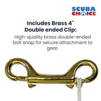 Scuba Choice Scuba Diving Compact Finger Spool, 150, White Line