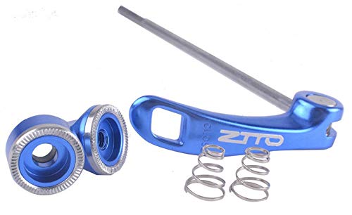 Zsling 1 Pair Bicycle Skewers Ultralight Quick Release Skewers Front Rear Set 110/135Mm For Mtb Road Bike Blue