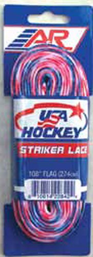 A&R Sports Usa Hockey Laces, 84-Inch, Usa Flag