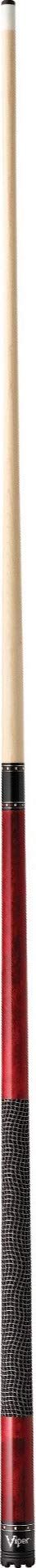 Viper Clutch 58'' 2-Piece Billiard/Pool Cue, Crimson Blaze, 18 Ounce