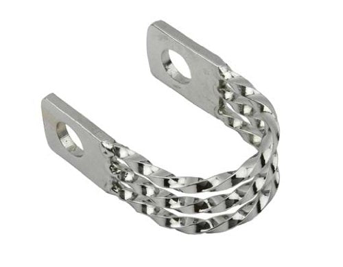 Lowrider Twisted Seat Post Clamp Chrome.