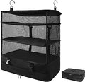 Dhadh Suitcase And Luggage Travel Space Saver Organizer. A Portable Hanging Closet For Easy Garment Packing And Clothes Shelves 