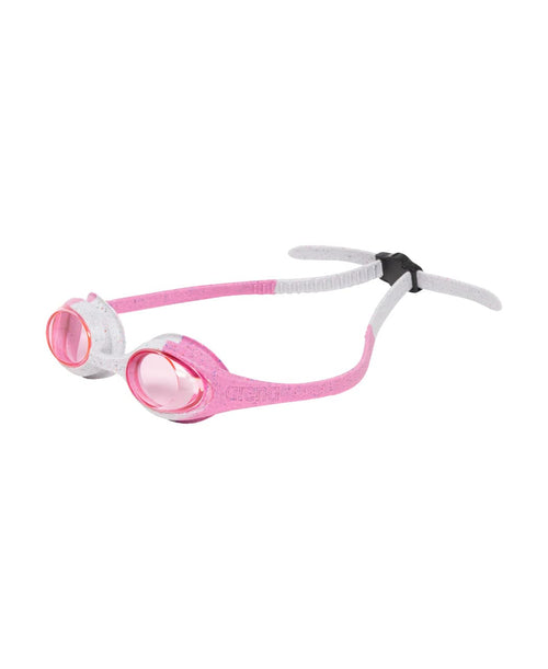 Arena Unisex Spider Kids Swim Goggles For Boys And Girls Non-Mirror Lens, Pink Gray Pink