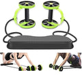 FAGVA Revoflex Xtreme Abdominal Trainers, Double Ab Roller Wheel, Fitness Abdominal Abs Roller, Ab Rollers Fitness Equipment, Ab