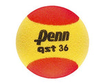 Penn Qst 36 Tennis Balls - Youth Foam Red Tennis Balls For Beginners - 2 Ball Polybag