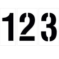 6 Number Stencil Kit | Part#: 10001776 | 10-Piece Kit includes Numbers 0-9 | Number Height is 6 | Flexible and Durable 1/8 PolyT