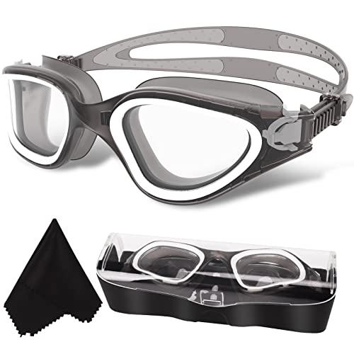 Win.Max Polarized Swimming Goggles Swim Goggles Anti Fog Anti Uv No Leakage Clear Vision For Men Women Adults Teenagers (Transpa