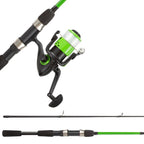 Fishing Rod And Reel Combo - 6Ft 2-Piece Breakline Series Spin Cast Spinning Reel And Fiberglass Collapsible Fishing Pole With E
