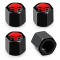 Zibuyu 4Pcs Car Tyre Valve Caps, Carbon Alloy Stem Covers Tire Valve Caps For Car, Corrision Resistant Car Wheel Air Valve Cap F