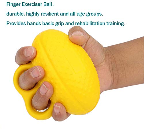 Finger Ball Exerciser Grip Stress Ball, Silicone, Strength Squeeze For Hand, Finger Grip Strengthening Exercise For Hand