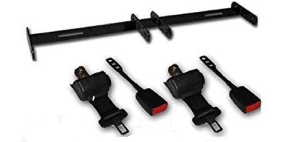 Golf Cart Retractbale Belt Kit Set Of 2 With Bracket - Universal - Fits Most Golf Carts