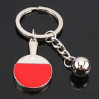 Rdd Football, Soccer Tennis Table Tennis Ping Pong Racquet Bat Sports Keychain Novelty Gifts (Table Tennis/Pingpong Bat And Ball
