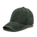 Famwrapz Classic Cotton Baseball Cap, Unisex, Dark Green, Cotton Adjustable Unstructured Retro Caps Distressed Washed Baseball C